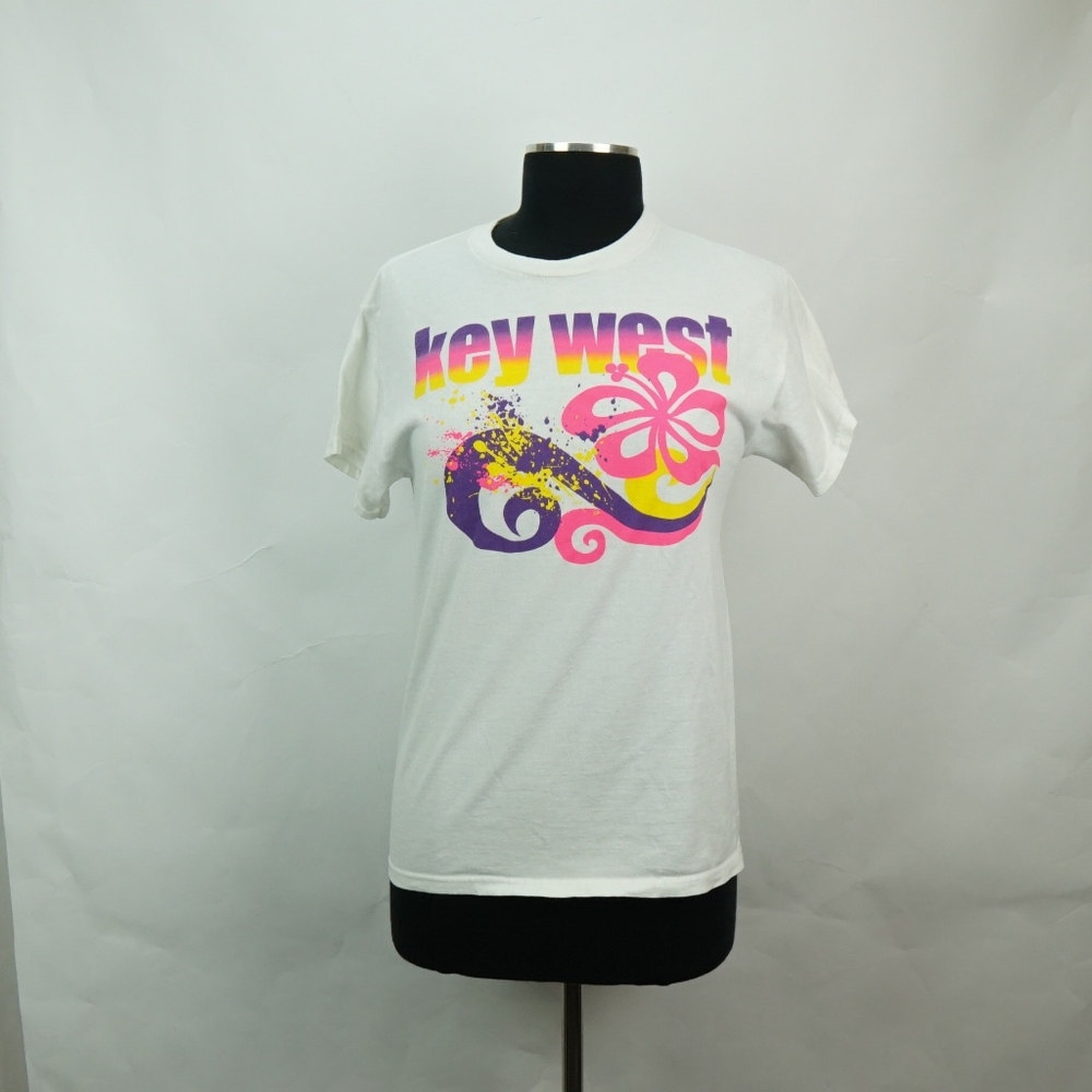 Key West Colorful Souvenir Tee Shirt S